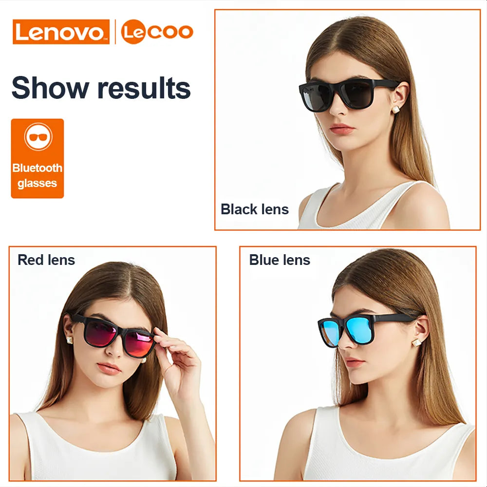 Lenovo Lecoo Smart Glasses Wireless Bluetooth 5.0 Anti-Blue Eyeglasses