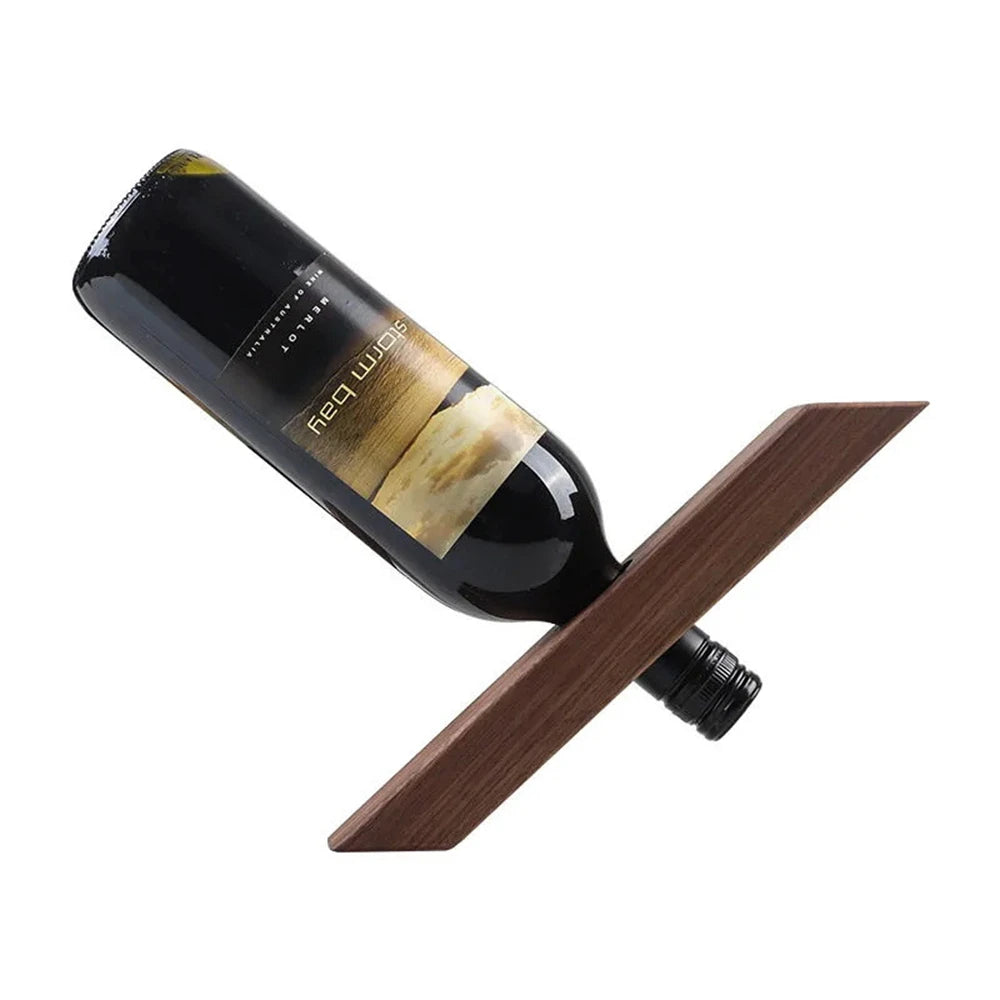 Wooden Balance Wine Bottle Stand