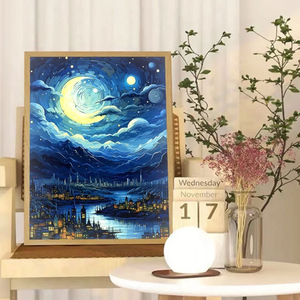 Van Gogh Art Anime LED Room Decor