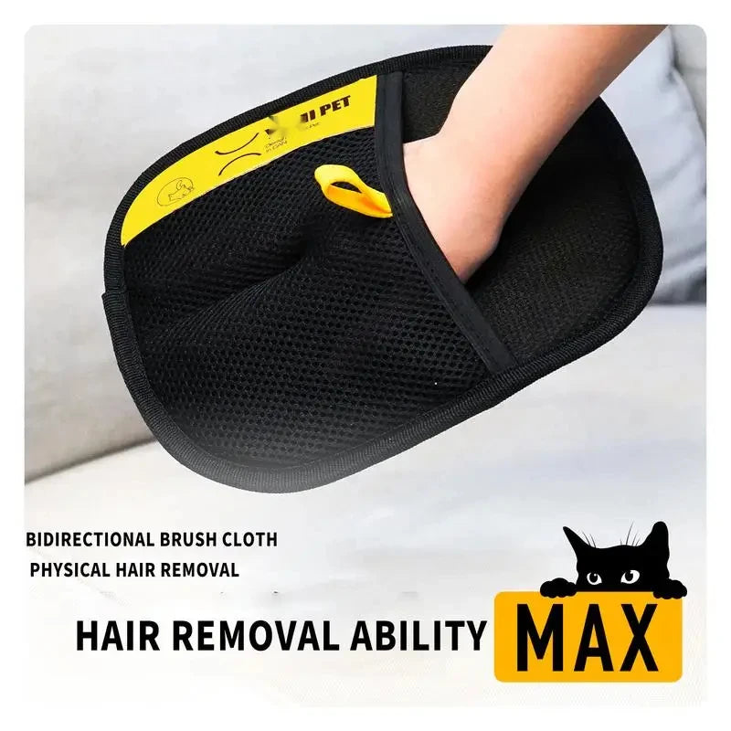 Dual-Sided Electrostatic Pet Hair Remover Gloves