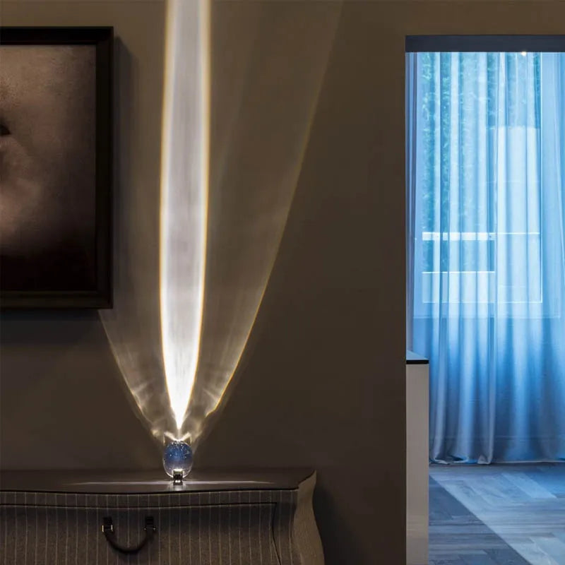Crystal Eye Of The Sky Italian Designed Led Table Lamp