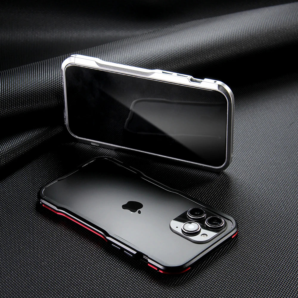 Luphie Armor Frame Case Cover For IPhone 15 PRO Max 11 12 13 14 Pro max XS XR Plus