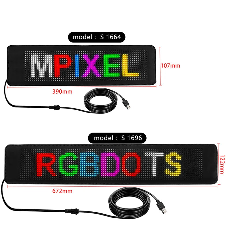 Ultra-Thin Flexible LED Screen Sign Panel For Car Window Display