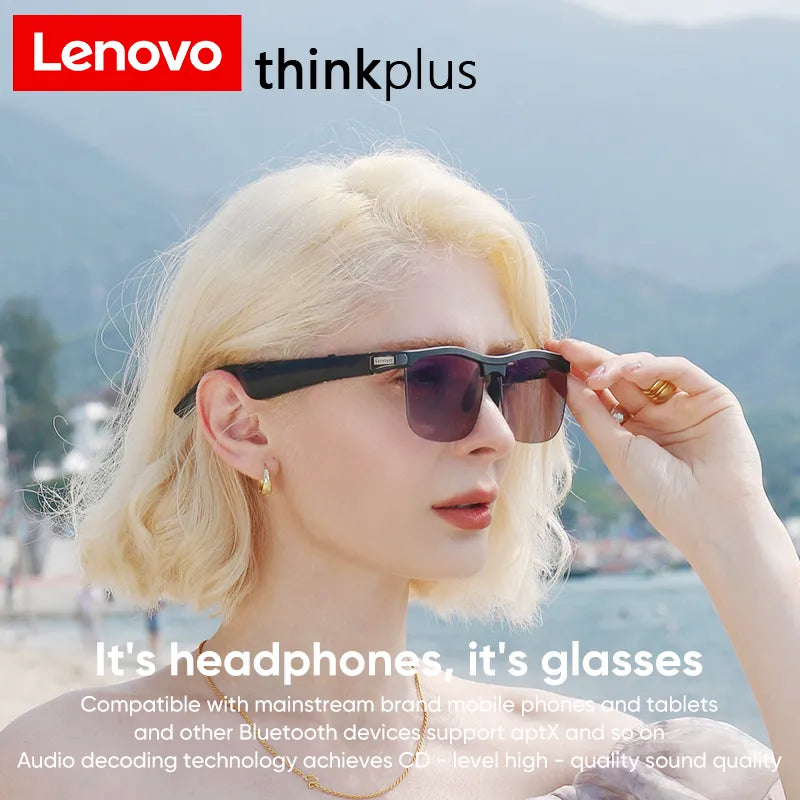 Lenovo Smart Glasses HD Wireless Bluetooth Headset Anti-Blu-ray