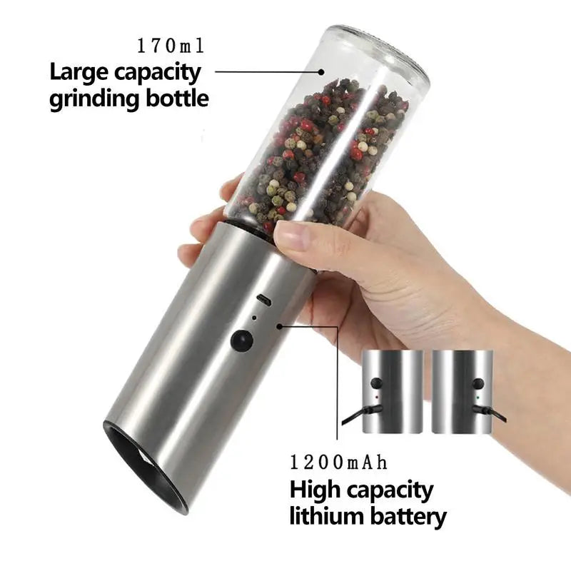 Electric Rechargeable Salt and Pepper Shaker Grinder