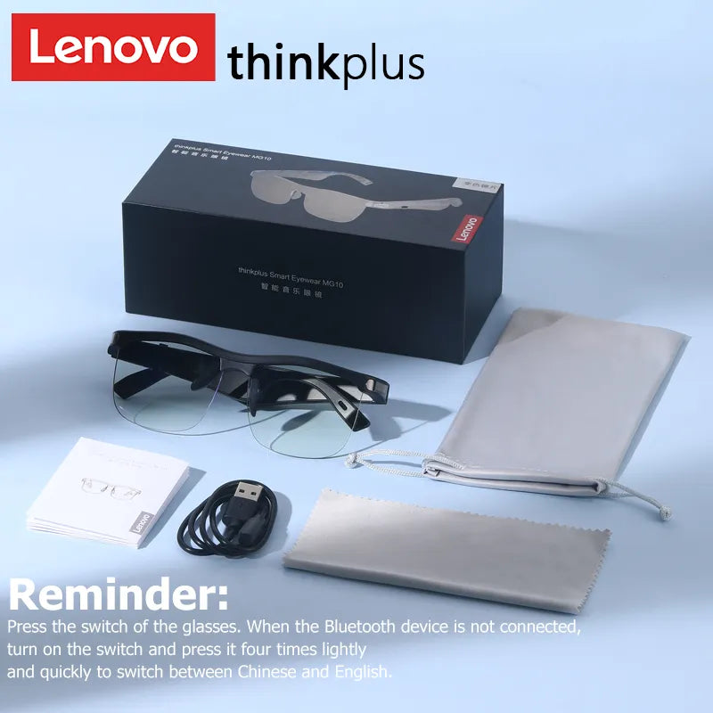 Lenovo Smart Glasses HD Wireless Bluetooth Headset Anti-Blu-ray