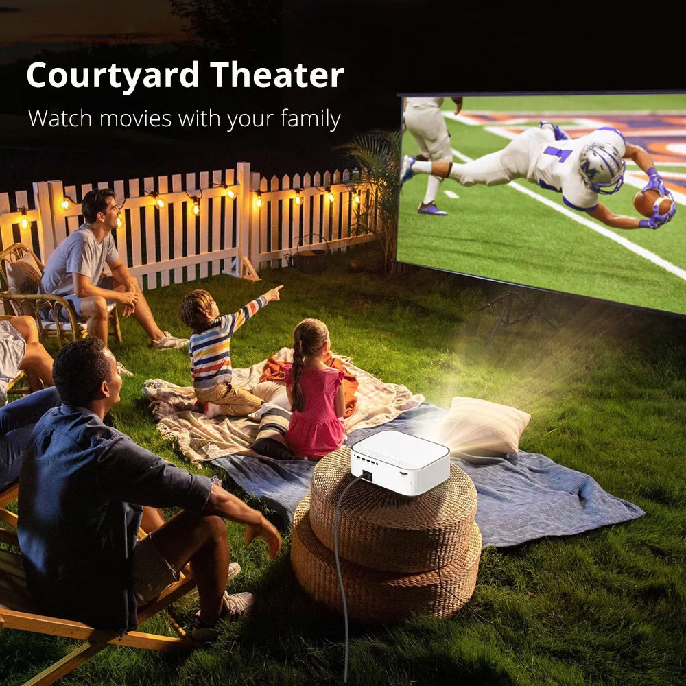 AI Auto-focus Smart Android WIFI Full HD 1920x1080 LCD LED Video Home Theater 1080P 4K Projector